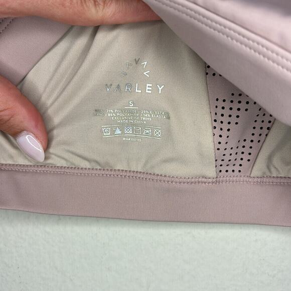 Varley Terri Laser-Cut Cheetah Cropped Athletic Top Women Size Small - Picture 4 of 6